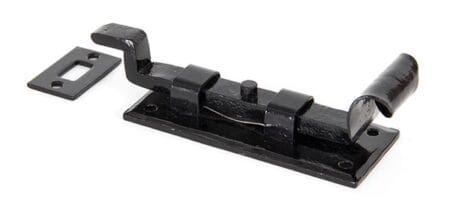 Black 4" Cranked Door Bolt | 33014