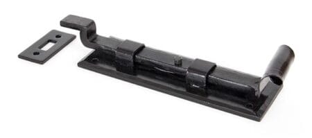 Black 6" Cranked Door Bolt | 33016