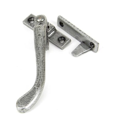 Pewter Night-Vent Locking Peardrop Fastener - LH | 33025