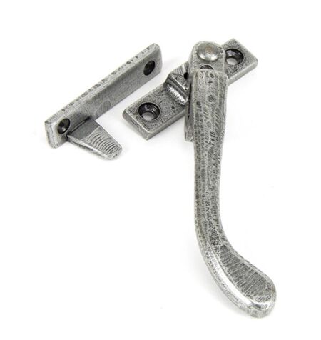 Pewter Night-Vent Locking Peardrop Fastener - RH | 33026