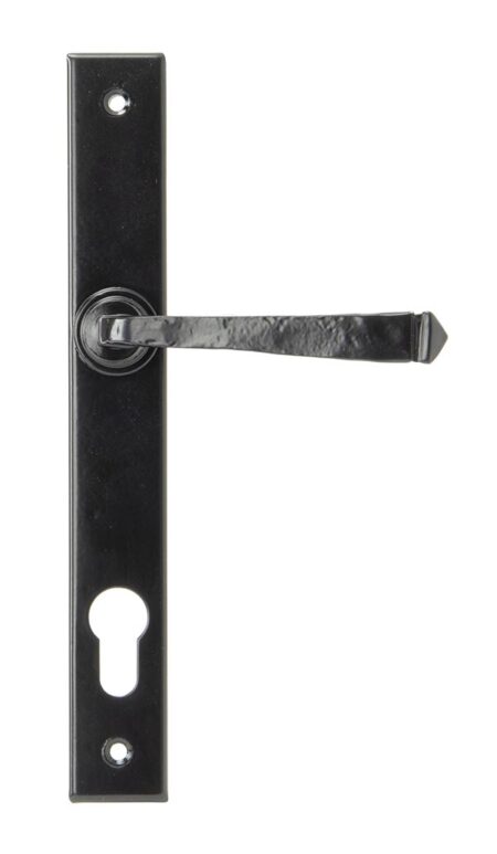 Black Avon Slimline Lever Espag. Lock Set | 33033