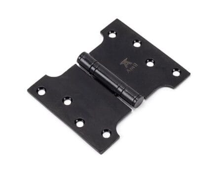 Black 4" x 3" x 5" Parliament Hinge (pair) ss | 33045