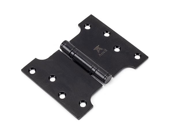 Black 4" x 3" x 5" Parliament Hinge (pair) ss | 33045