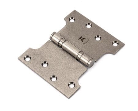 Pewter 4" x 3" x 5" Parliament Hinge (pair) ss | 33046