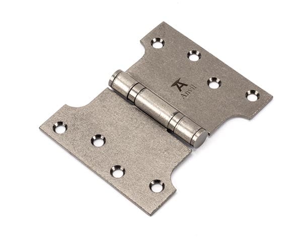 Pewter 4" x 3" x 5" Parliament Hinge (pair) ss | 33046