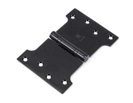 Black 4" x 4" x 6" Parliament Hinge (pair) ss | 33047