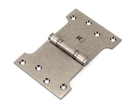 Pewter 4" x 4" x 6" Parliament Hinge (pair) ss | 33048