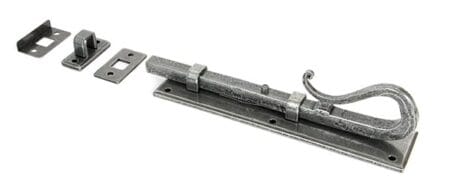 From the Anvil Pewter 8" Shepherd's Crook Universal Bolt - Pewter Patina