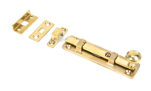 Polished Brass 4" Universal Bolt | 33096