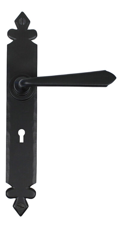 Black Cromwell Lever Lock Set | 33116