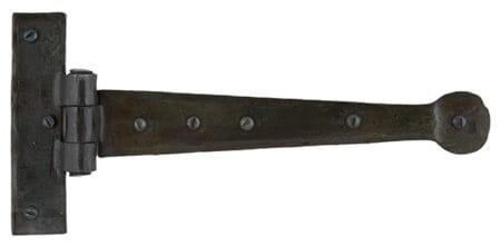Beeswax 9" Penny End T Hinge (pair) | 33204