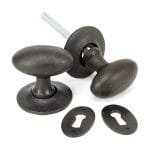Beeswax Oval Mortice/Rim Knob Set | 33229