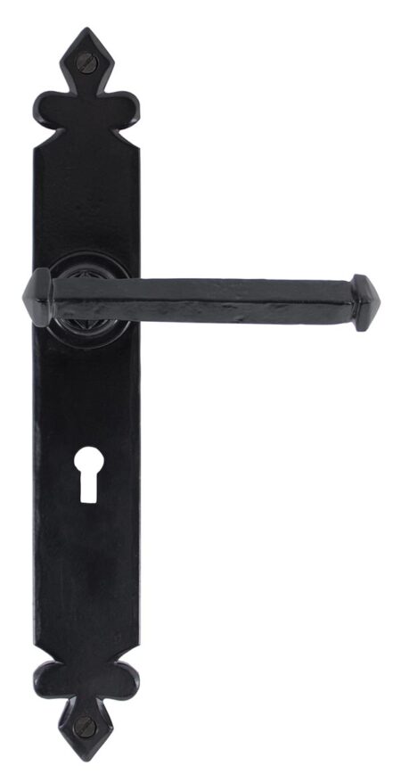 Black Tudor Lever Lock Set | 33247