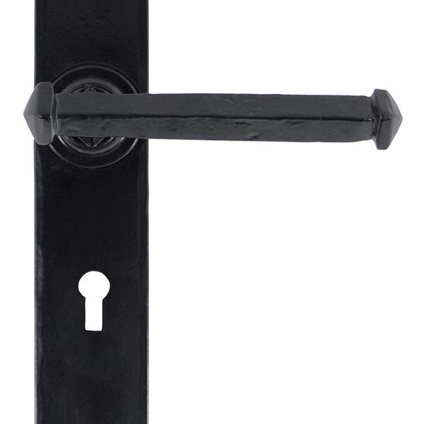 Black Tudor Lever Lock Set | 33247