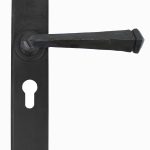 Beeswax Gothic Lever Euro Lock Set | 33269