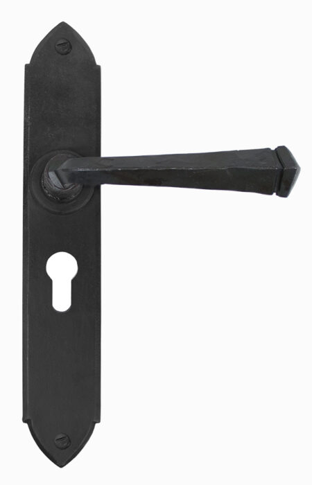Beeswax Gothic Lever Euro Lock Set | 33269