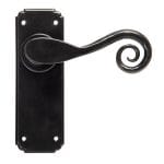 Black Monkeytail Lever Latch Set | 33278