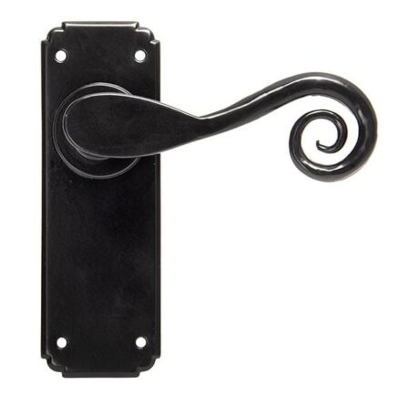 From the Anvil Monkeytail Lever Latch Set - Black