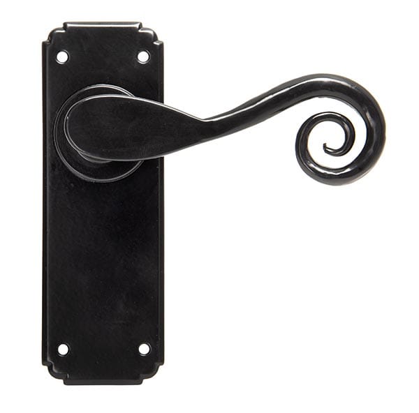 Black Monkeytail Lever Latch Set | 33278