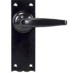 Black Oak Lever Latch Set | 33318