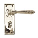 Polished Nickel Reeded Lever Bathroom Set | 33326