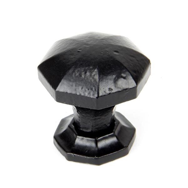 Black Octagonal Cabinet Knob - Small | 33372