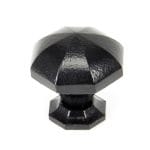 Black Octagonal Cabinet Knob - Large | 33373