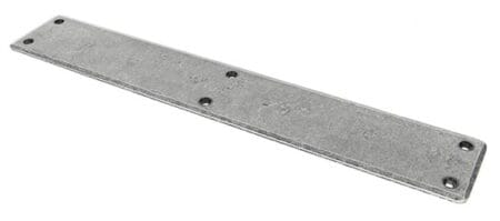 Pewter 400mm Plain Fingerplate | 33390
