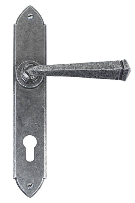 Pewter Gothic Lever Espag. Lock Set | 33604