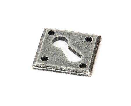 From the Anvil Diamond Escutcheon - Pewter Patina