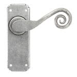 Pewter Monkeytail Lever Latch Set | 33616