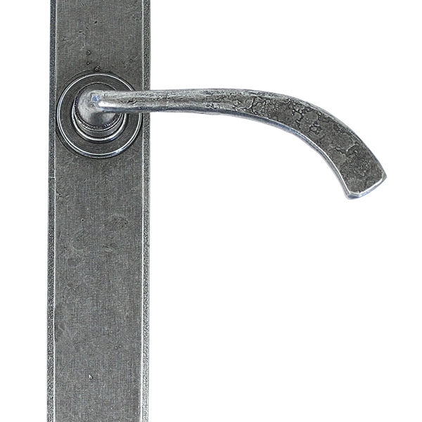 Pewter Gothic Curved Sprung Lever Latch Set | 33635