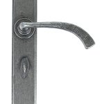 Pewter Gothic Curved Sprung Lever Bathroom Set | 33636