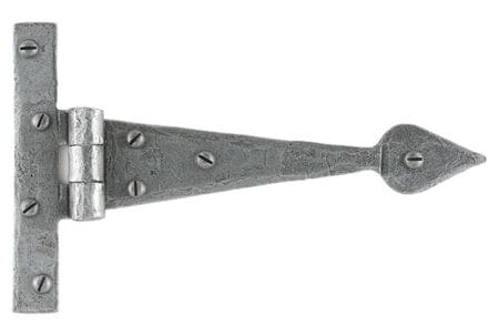 Pewter 6" Arrow Head T Hinge (pair) | 33651
