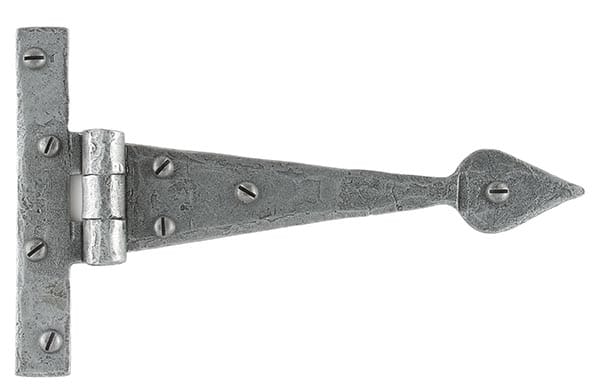 Pewter 6" Arrow Head T Hinge (pair) | 33651