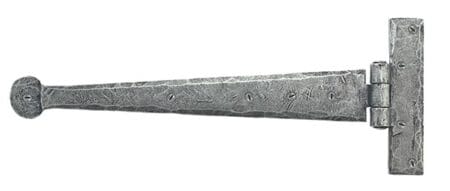 Pewter 12" Penny End T Hinge (pair) | 33652