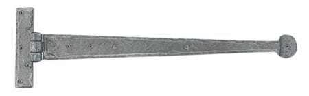 Pewter 18" Penny End T Hinge (pair) | 33656