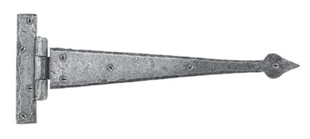 Pewter 12" Arrow Head T Hinge (pair) | 33657