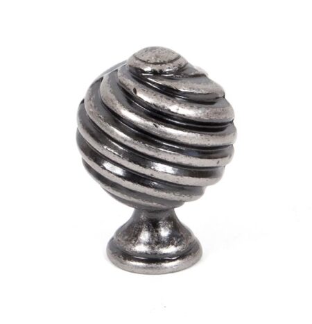 Pewter Twist Cabinet Knob | 33691