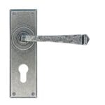 Pewter Avon Lever Euro Lock Set | 33703
