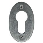 Pewter Oval Euro Escutcheon | 33706