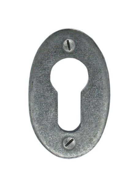 Pewter Oval Euro Escutcheon | 33706
