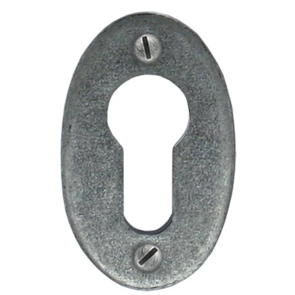 Pewter Oval Euro Escutcheon | 33706