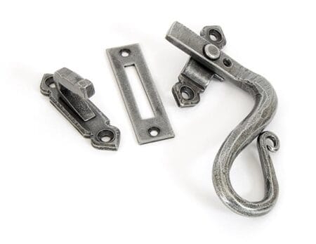 Pewter Locking Shepherd's Crook Fastener - RH | 33709