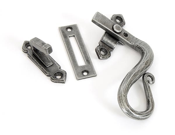 Pewter Locking Shepherd's Crook Fastener - RH | 33709