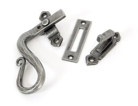 Pewter Locking Shepherd's Crook Fastener - LH | 33710
