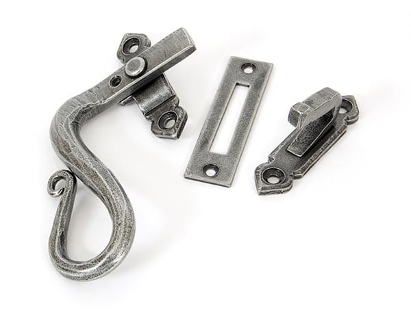 Pewter Locking Shepherd's Crook Fastener - LH | 33710