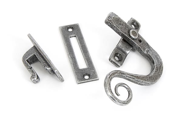 Pewter Locking Monkeytail Fastener - RH | 33726