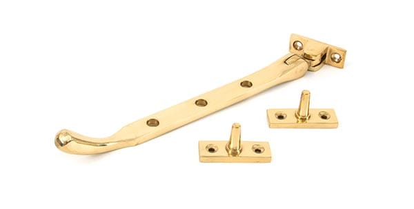 Polished Brass 8" Peardrop Stay | 33749