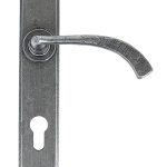 Pewter Gothic Curved Lever Espag. Lock Set | 33765